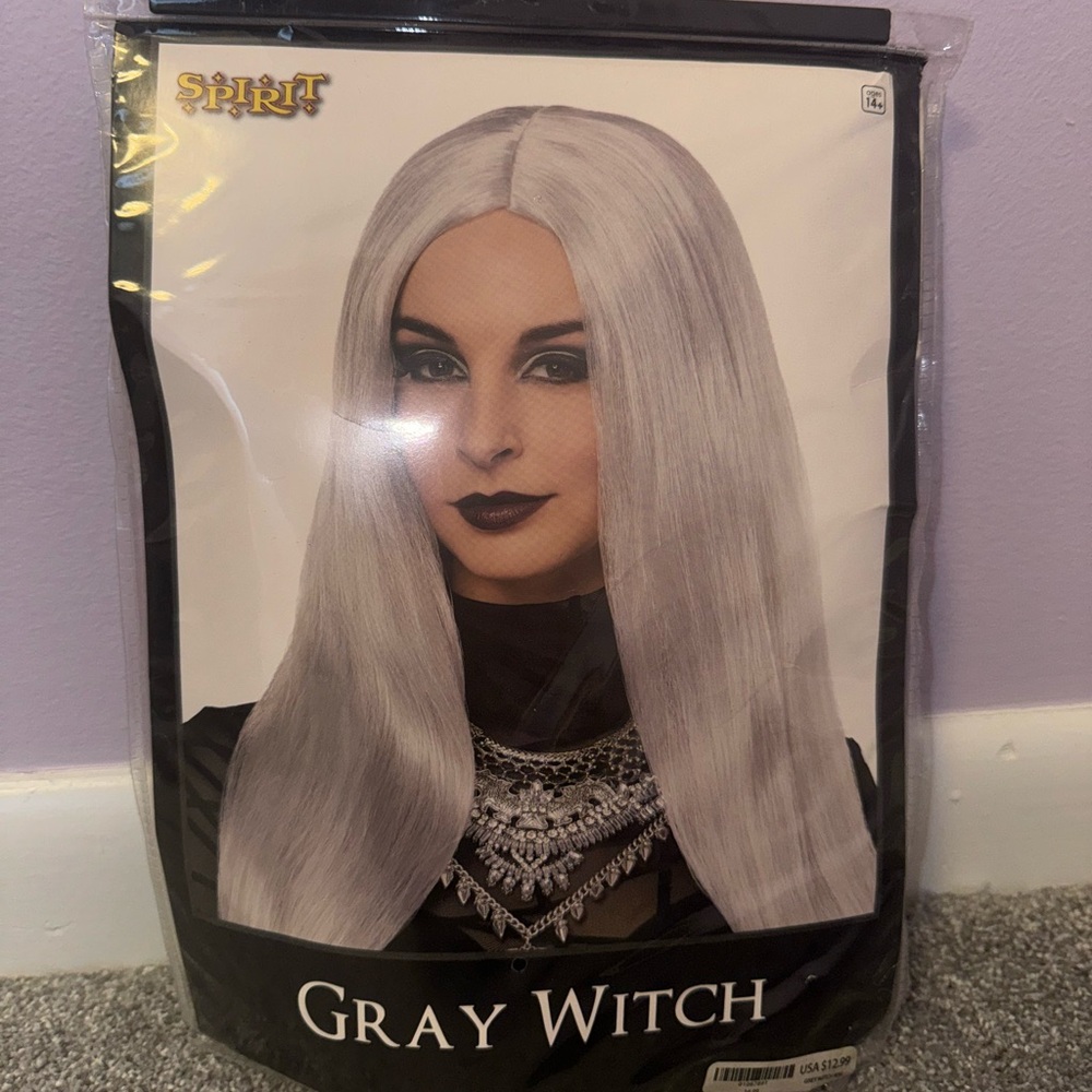 Gray Witch silver wig